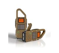 QUOLIX Emergency Weather Radio Walkie Talkies for Adults - NOAA/FM Weather Alert with Solar Hand Crank & USB Charging, 22-Channel Range 10 Miles Two-Way Radios, LED Flashlight & SOS Alarm