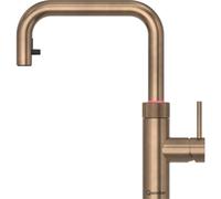 Quooker 4in1 Flex Square, PRO3-EQ B tank & Cold water filter - Patinated Brass, Brass