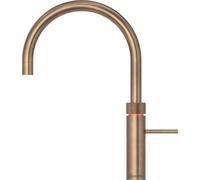 Quooker 4in1 Fusion Tap Round, Cold Water Filter and PRO3-EQ B tank - Patinated Brass, Brass