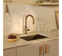 Quooker PRO3 FLEX PTB FXRPTB Flex Round 3-in-1 Boiling Water Tap - PATINATED BRASS