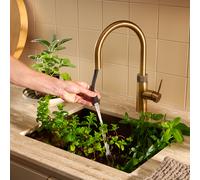 Quooker PRO3 FLEX PTN FXRPTB Flex Round 3-in-1 Boiling Water Tap - PATINATED BRASS