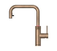 Quooker PRO3 FLEX SQUARE PTB FXSPTB Flex Square 3-in-1 Boiling Water Tap - PATINATED BRASS