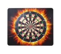 quopvn Dart Board Print Washable Mousepad Cloth, Non-Slip Rubber Base Computer Mousepads for Laptop