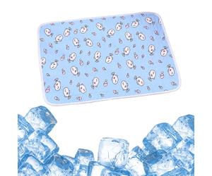 Quorlis Dog Cooling Mat - 70x90cm Cool Mat for Dogs, Washable Self Cooling Pad with Ice Silk Fabric, No Gel, Durable Cool Mats for Dogs Cats, for Indoor Outdoor Car Summer Use