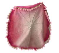 Quorvex Bouquet Throw Blanket Knit Set - 100x100cm Crochet Kit Blanket | Crochet Hollowing Skill | Flower Craft Supplies for Adults Women Home Bed Throws Bedroom Living Room Wedding