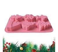 Quorvex Chocolate Molds | 6-Cavity Baking Mould - Christmas Silicone Candy Molds,for Jellies Wax Melts Soap Gummy Cake Topper