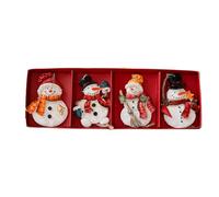 Quorvex Christmas Snowman Ornaments - Tree Decor Resin Santa Claus Pendant - Christmas Ornament, Multi-functional Home Decorations Indoor Outdoor Bedroom Living Room Yard Holiday Family