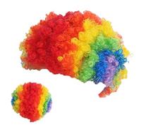 Quorvex Clown Wigs,Costume Hair Props Cosplay Elastic Headband | Crazy Wigs | for Women Men Kids Halloween Party Circus Cosplay Masquerade Christmas