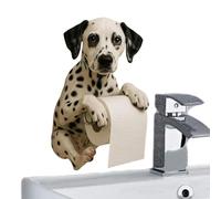 Quorvex Cute Paper Towel Holder | Dog Rack Cute Toilet Roll Holder | Storage Rack Napkin Organizer Wall Mount, Home Decor Funny for Kitchen Bedroom Bathroom Hotel Dorm