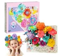 Quorvex Flower Making Kit,Flower Bouquet Craft Kit - Educational Toy Art Supplies Learning Activity for School Home Decor Classroom Girls Boys Kindergarten