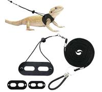 Quorvex Lizard Cord - Adjustable Bearded Dragon Harness with Cord - Adjustable Traction Accessories for Reptile Small Pets Turtle Hamster Travel Animal Escape Proof Walking Training