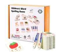 Quorvex Spelling Toy | Word Game,Interactive Educational Toys Puzzle for Preschool Learning Toddler Practice Kids Classroom School Homeschool Teaching