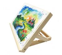 Quorvex Tabletop Easel,Wooden Adjustable Angle Portable Holder - Painting Table Art Easel - for Adults Children Beginners Teens Artists Studio Canvas Drafting Drawing