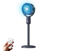 Quorvex Telescopic Floor Fan Adjustable Height Oscillating 5 Speeds Remote