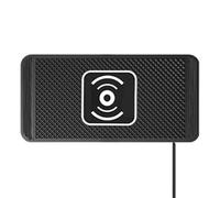 Quorvex Wireless Charging Pad for Car,Car Wireless Phone Charger - Automatic Sensing Non-Slip Phone Charging Pad with 39 Inch Cable for Travel Center Console Mounting