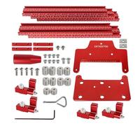 Quorvex Woodworking Parallel Guide Rail,Aluminium Alloy Saw Extension Guide Track - Carpentry Drilling Machine Assistant for Cabinet Making Furniture Work Panel Joining Board Processing