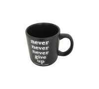 QUOTABLE CARDS Espresso Never Give Up Mug, 1 EA