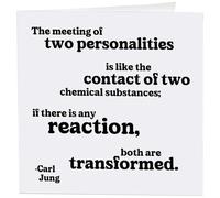 Quotable Cards "The Meeting of Two Personalities... Carl Jung- Greeting Card 1 EA with Envelope
