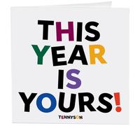 Quotable Cards "This Year Is Yours! Tennyson - Greeting Card 1 EA with Envelope