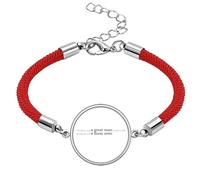 Quote A Great Man is Great for He Wants to Be A Great Man Lucky Red String Bracelet Rope Bracelet Handmade