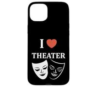 Quote actor Theater minimalist simple i love theater Case for iPhone 15 Plus