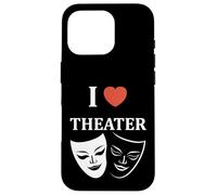 Quote actor Theater minimalist simple i love theater Case for iPhone 16 Pro