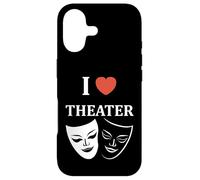 Quote actor Theater minimalist simple i love theater Case for iPhone 17