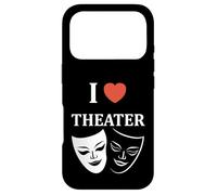 Quote actor Theater minimalist simple i love theater Case for iPhone 17 Pro