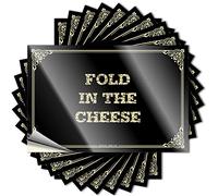 Quote Backyard Decor Custom Stickers, Helmet Waterproof Fold in The Cheese for Hydro Flask | Southern Vinyl Decals for Halloween Holiday Gift(6X9CM)