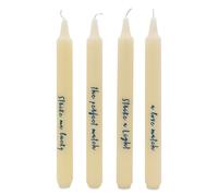 Quote Design Table Candles in Gift Box Set of Four