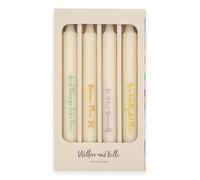 Quote Design Table Candles in Gift Box Set of Four