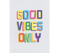 Quote Good Vibes Only Colourful Art Print Poster Wall Decor 12X16 Inch