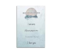 Quote Ho'oponopono PrayerCanvas Wall Art, Aesthetic Poster Print for Bedroom & Home Decor, Modern Painting24x36inch(60x90cm)