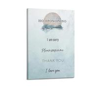 Quote Ho'oponopono PrayerCanvas Wall Art, Aesthetic Poster Print for Bedroom & Home Decor, Modern Painting16x24inch(40x60cm)