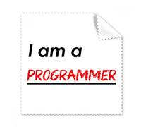 Quote I Am A Programmer Glasses Cloth Cleaning Cloth Gift Phone Screen Cleaner 5pcs