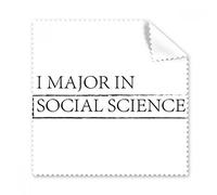 Quote I Major In Social Science Glasses Cloth Cleaning Cloth Gift Phone Screen Cleaner 5pcs