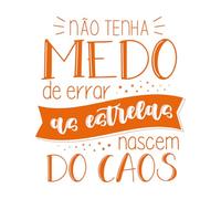 Quote in Brazilian Portuguese Hope is Always Greater Than Any Obstacle Never Saves a Kind Smile Wall Decals PVC 54.6x60.3cm Do not Damage The Wall Surface Orange