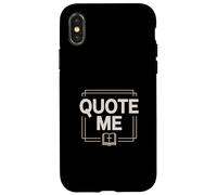 Quote Me Bible Scripture Verse Study Faith Case for iPhone X/XS