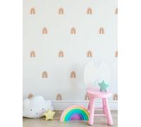 Quote My Wall Mini Tall Arch Rainbows Colour Wall Stickers (24 Pack)