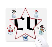 Quote See You Christmas Snowman Family Star Mouse Pad