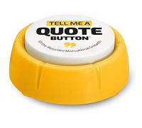 Quote Sound Button | Fully Loaded | 101 Pre-Recorded Motivational Quotes | Positive Thinking Easy, Better Than Affirmation Cards | Fun Novelty Gag Inspirational Gift | Cool Desk Decor Gadget