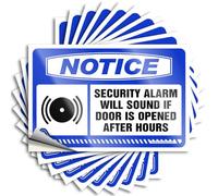 Quote Stuff for Teens | Funky Helmet Notice Security Alarm Will Sound If Door is Opened After Hours for Science(8X12CM)