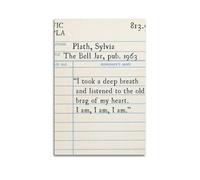 Quote Sylvia Plath The Bell Jar I Listened ToCanvas Poster Wall Art Decoration Living Room Bedroom Decoration Poster Gift for FriendsUnframe-style 08x12inch(20x30cm)