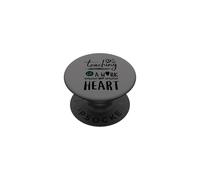 Quote - Teaching Is A Work Of Heart Teacher PopSockets Adhesive PopGrip