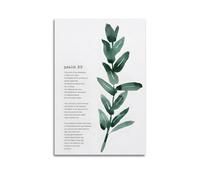 Quote Wall Art Psalm 23Canvas Poster Wall Art Poster for Room Living Room Study Aesthetics And DecorationUnframe-style 24x36inch(60x90cm)