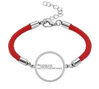 Quote When All Else is Lost the Future Still Remains Lucky Red String Bracelet Rope Bracelet Handmade