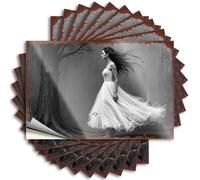 Quote Winter Van Waterproof - Whispering Winds: A Graceful Dance in Ethereal White Cover Self Adhesive Decal for Earth Use(8X12CM)