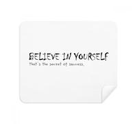 Quote You Have To Believe In Yourself Phone Screen Cleaner Glasses Cleaning Cloth 2pcs Suede Fabric