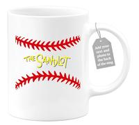 quotedazur Café-Croissant - Baseball Custom Coffee Mug - The Sandlot - Modern Humorous Baseball Gift