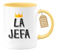 quotedazur Café-Croissant - CEO Custom Coffee Mug - La Jefa - Modern Humorous Gift